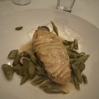 The Capital Grille - Pan-Seared Sea Bass with Shiitake Mushrooms, Asparagus and Miso Butter - Steakhouses Near Me - Palm Beach Gardens, Florida The Capital Grille - Pan-Seared Sea Bass with Shiitake Mushrooms, Asparagus and Miso Butter - Steakhouses Near Me - Palm Beach Gardens, Florida