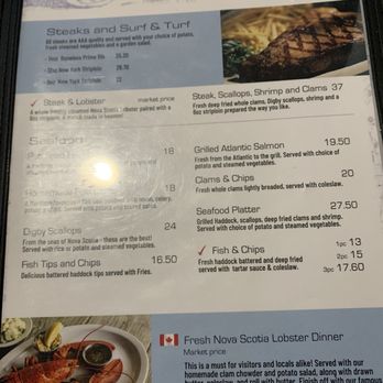 Bluenose II Restaurant - Menu - Seafood Near Me - Halifax, Nova Scotia