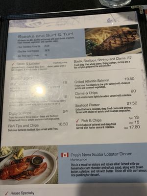 Menu photo 7 Bluenose II Restaurant Halifax, NS