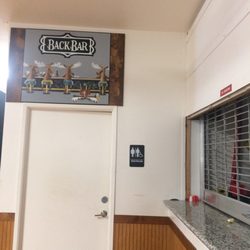 Loyal Order of the Moose Lodge - Back bar and gender neutral bathroom