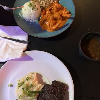 Buena Mesa - Burnt Filet Mignon Steak and Camarones a la Diabla - Seafood Near Me - South Gate, California
