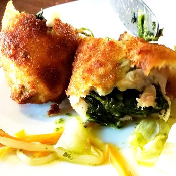 La Taberna - La Taberna, Ronda 2-10-18 -- Champiñones Rellenos (??? described as stuffed mushrooms, but came as a croquette) - Tapas/Small Plates Near Me - Ronda, Massachusetts