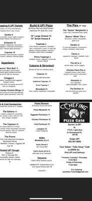 Menu photo 2 Chefing It Up Pizza Cafe Clermont, FL Menu photo 2 Chefing It Up Pizza Cafe Clermont, FL