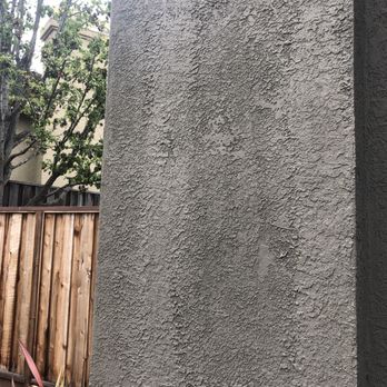 Genesis Painting - Close up of 'completed' stucco job. - Painters Near Me