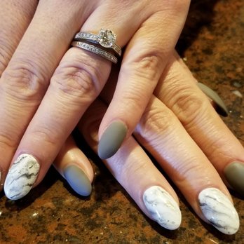 NY Nails Spa - Matte and marble look - Nail Salons Near Me - Valencia, California NY Nails Spa - Matte and marble look - Nail Salons Near Me - Valencia, California
