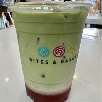 Bites & Bashes Cafe - Strawberry Matcha - Cafes Near Me - Lomita, California Bites & Bashes Cafe - Strawberry Matcha - Cafes Near Me - Lomita, California