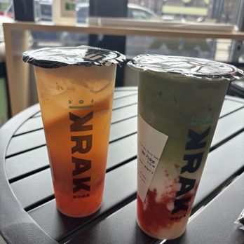 Krak Boba - Strawberry Matcha Latte (Large) - Bubble Tea Near Me - South Bend, Indiana Krak Boba - Strawberry Matcha Latte (Large) - Bubble Tea Near Me - South Bend, Indiana