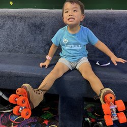 Skate Station - Kids size skates available for rental.