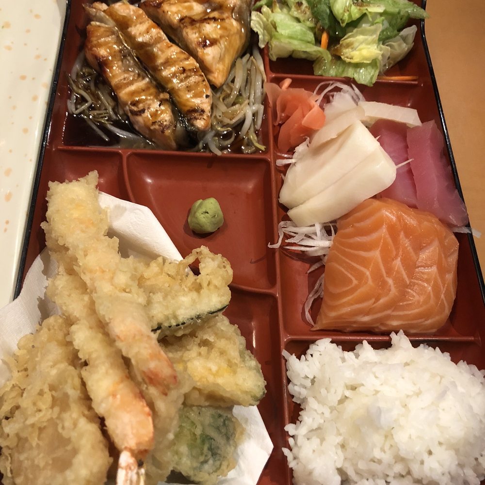 Gallery Sushi - Combination Bento box with salmon - Sushi Bars Near Me - Toronto, Ontario Gallery Sushi - Combination Bento box with salmon - Sushi Bars Near Me - Toronto, Ontario