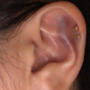 Koi Piercing Studio - This is one day after my double helix piercing. The cost of the studs were $96 and $103. The piercing itself was $35 for both. - Piercing Near Me - Salt Lake City, Utah Koi Piercing Studio - This is one day after my double helix piercing. The cost of the studs were $96 and $103. The piercing itself was $35 for both. - Piercing Near Me - Salt Lake City, Utah