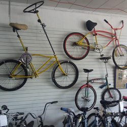 Kolter Bicycle & Fitness Inc - Some of the parade bikes built by Frank Kolter in 1950.