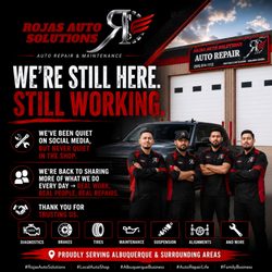 Rojas Auto Solutions - We're one year in as a shop, but our experience goes far beyond that. Our technicians bring years of real, hands-on experience