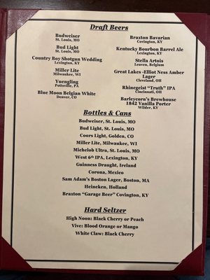 Menu photo 8 Greyhound Tavern Fort Mitchell, KY