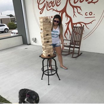 Grove Roots Brewing Co - Playing Jinga in the front - Breweries Near Me - Winter Haven, Florida Grove Roots Brewing Co - Playing Jinga in the front - Breweries Near Me - Winter Haven, Florida