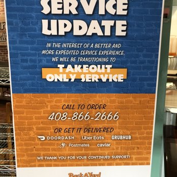 Back A Yard Caribbean Grill - Service Update - Caribbean Near Me - Campbell, California Back A Yard Caribbean Grill - Service Update - Caribbean Near Me - Campbell, California