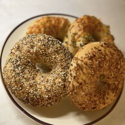 Bagel Time - Everything, Onion, Jalapeño Cheese Bagels