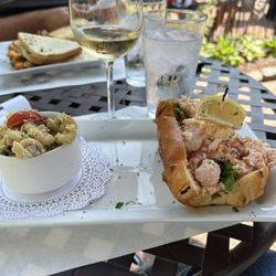 Tin Pan Galley - Lobster roll and pasta salad