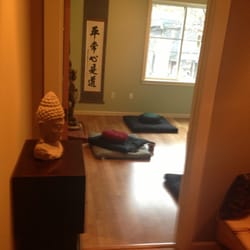 Sean Patrick Hatt, PhD - View into the zendo from the waiting room. Dr. Hatt meditates with his clients and integrates the practice into the therapy.