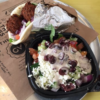 Gyroville - Build your own combo falafel gyro with Greek salad! - Greek Near Me - Miami, Florida Gyroville - Build your own combo falafel gyro with Greek salad! - Greek Near Me - Miami, Florida