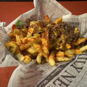 K-Bop Korean Kitchen - Loaded Kimchi Fries and Bulgogi. This could be a meal in itself! - Korean Near Me - Jacksonville, Florida K-Bop Korean Kitchen - Loaded Kimchi Fries and Bulgogi. This could be a meal in itself! - Korean Near Me - Jacksonville, Florida