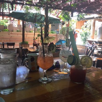 Fig Tree Cafe - Jalapeño/cucumber infused margarita, the FRESHEST house made coconut colada, and a spicy Bloody Mary (with bacon essence of course!) - Sandwiches Near Me - Pacific Beach, California
