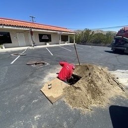 Digging up the collapsed distribution box