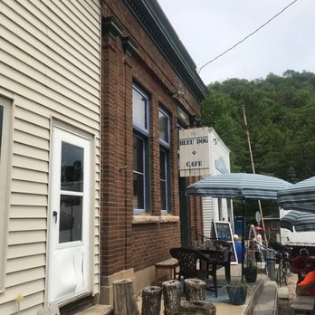 The Bleu Dog Cafe - A few tables in the front - New American Near Me - Welch, Minnesota