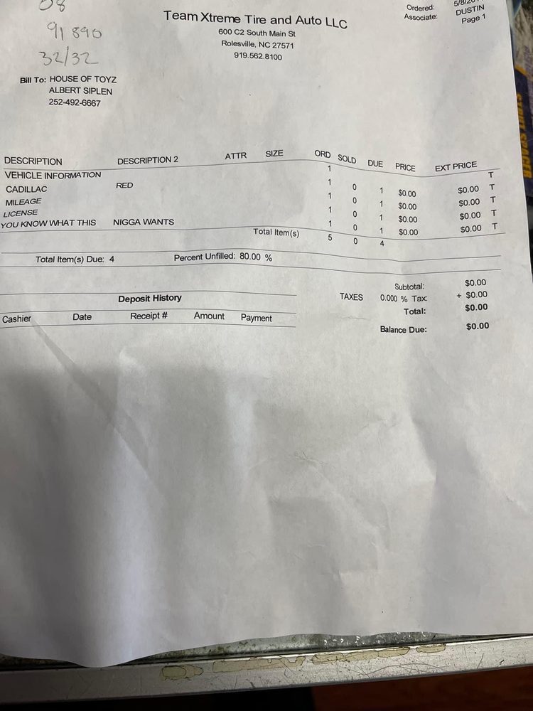 Team Xtreme Tire And Auto, Rolesville Roadtrippers