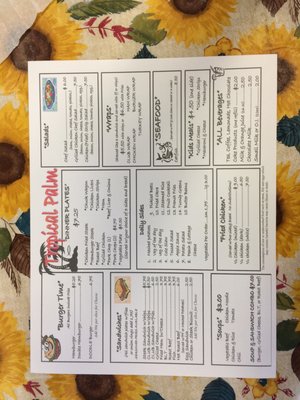 Menu photo 3 Tropical Palm Restaurant Crestview, FL