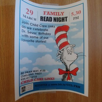 Child Care Links - Family Read Night flyer - Child Care & Day Care Near Me - Oakland, California Child Care Links - Family Read Night flyer - Child Care & Day Care Near Me - Oakland, California