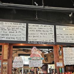 Beer menu