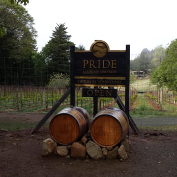 Pride Mountain Vineyards - Entrance to pride vineyards - Wineries Near Me - St. Helena, California
