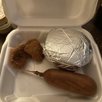 Cook Out - Big double burger tray with chicken nuggets and corn dog and everything was actually fresh! - Burgers Near Me - Charlotte, North Carolina Cook Out - Big double burger tray with chicken nuggets and corn dog and everything was actually fresh! - Burgers Near Me - Charlotte, North Carolina