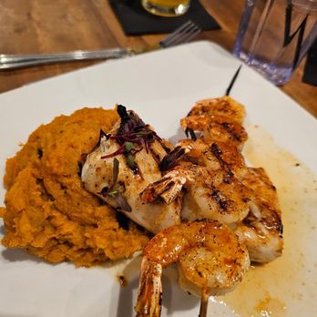 Bon Temps Grill - The special of the night- mahi mahi with a spicy honey glaze and grilled shrimp and smashed sweet potatoes! - Cajun/Creole Near Me - Lafayette, Louisiana Bon Temps Grill - The special of the night- mahi mahi with a spicy honey glaze and grilled shrimp and smashed sweet potatoes! - Cajun/Creole Near Me - Lafayette, Louisiana