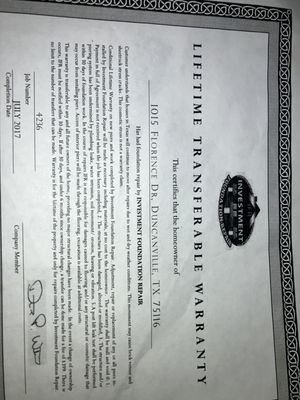 Investment Foundation Repair