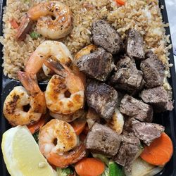 Bachi Xpress - Steak and shrimp plate