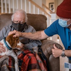 Hospice of the Northwest - The Pet Peace of Mind program allows patients to stay with their pets as long as possible, and ensures they are cared for long-term.