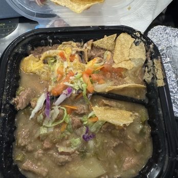 Cocina Adamex - Green chili with rice and beans, but in this picture missing the rice. - Mexican Near Me - Phoenix, Arizona