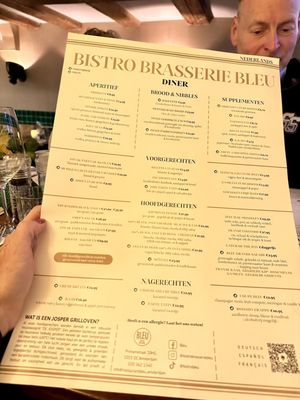 Menu photo 1 Bleu Amsterdam, NH Menu photo 1 Bleu Amsterdam, NH