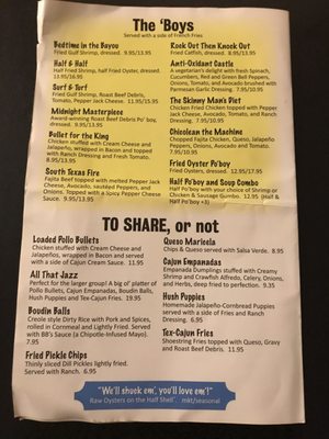 Menu photo 6 BB's Tex-Orleans Webster, TX
