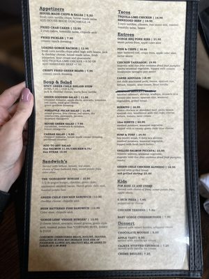 Menu photo 5 The Gorge Bar & Grill Taos, NM Menu photo 5 The Gorge Bar & Grill Taos, NM