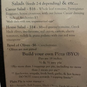 Apizza Scholls - Salads menu - Pizza Near Me - Portland, Oregon Apizza Scholls - Salads menu - Pizza Near Me - Portland, Oregon