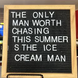 Signage inside