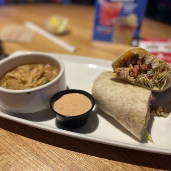 Applebee's Grill + Bar - Chicken Fajita Rollup with Chicken Tortilla Soup - Sports Bars Near Me - Manteca, California