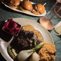 Carne asada & wagyu sliders Carne asada & wagyu sliders