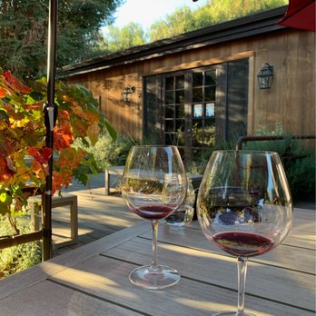 Pence Vineyards & Winery - two glasses of wine on a table - Wineries Near Me - Buellton, California