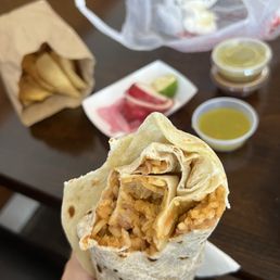 Bean and rice burrito Bean and rice burrito