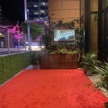 Juniper - entrance red carpet - New American Near Me - Greenville, South Carolina Juniper - entrance red carpet - New American Near Me - Greenville, South Carolina