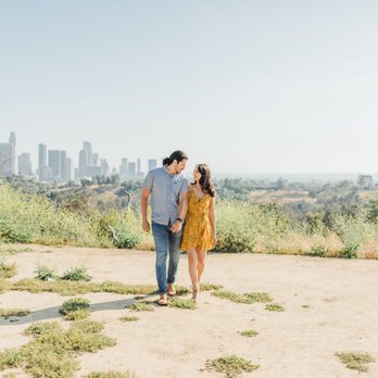 Melaney Sotelo Photography - Engagement photo shoot with views of DTLA in Elysian Park. May 2019. - Event Photography Near Me