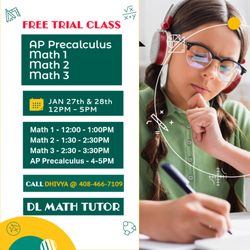 DL Math Tutor - Free Trial Class!